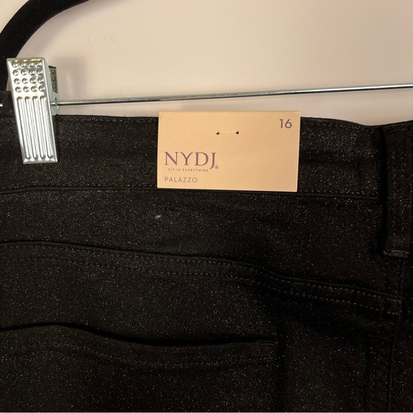 Mia Palazzo High Waist Flare Jeans in Glamorous black sparkle sz 16 Women’s NWT - Picture 12 of 14